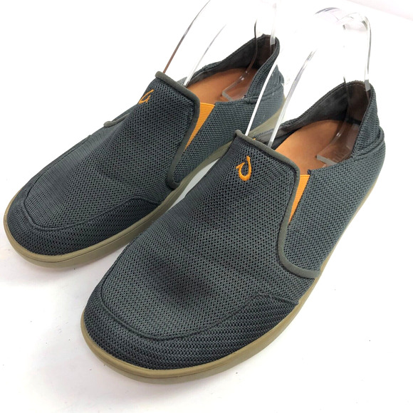 Olukai Nohea Mesh Men\'s 9 Gray Slip On Comfort Loafers Shoes main image 7